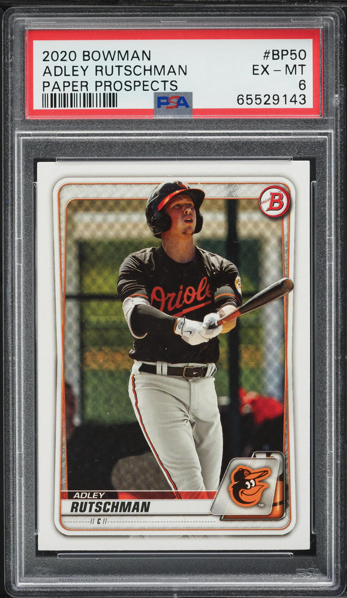 2020 Bowman Paper Adley Rutschman PROSPECT #BP-50 PSA 6 EXMT