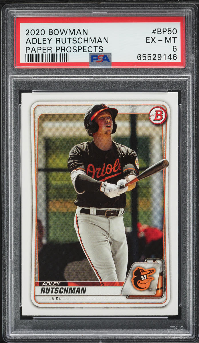 2020 Bowman Paper Adley Rutschman PROSPECT #BP-50 PSA 6 EXMT