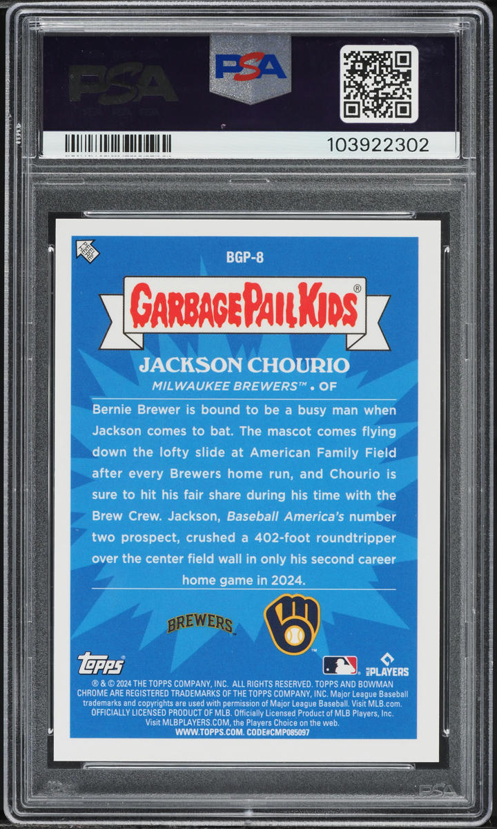 2024 Bowman Chrome Mega Box GPK Jackpot Jackson ROOKIE #8 PSA 10 GEM MINT