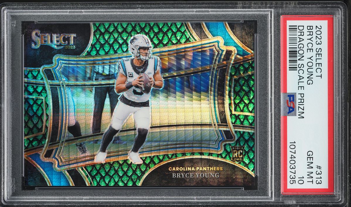 2023 Select Field Level Dragon Scale Prizm Bryce Young ROOKIE /70 #313 PSA 10