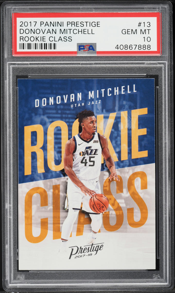 2017 Panini Prestige Class Donovan Mitchell ROOKIE #13 PSA 10 GEM MINT
