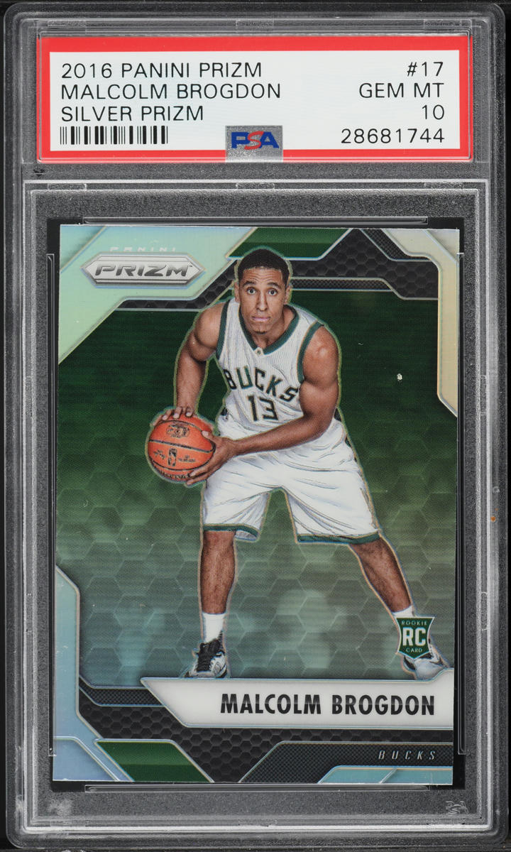 2016 Panini Prizm Silver Malcolm Brogdon ROOKIE #17 PSA 10 GEM MINT