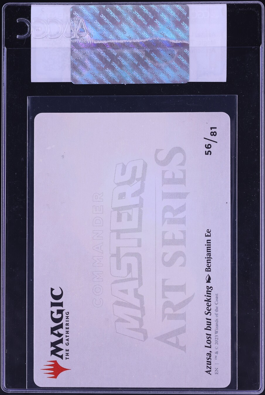 2023 MTG Art Series: Commander Masters Azusa, Lost But Seeking #56 CGC AUTH