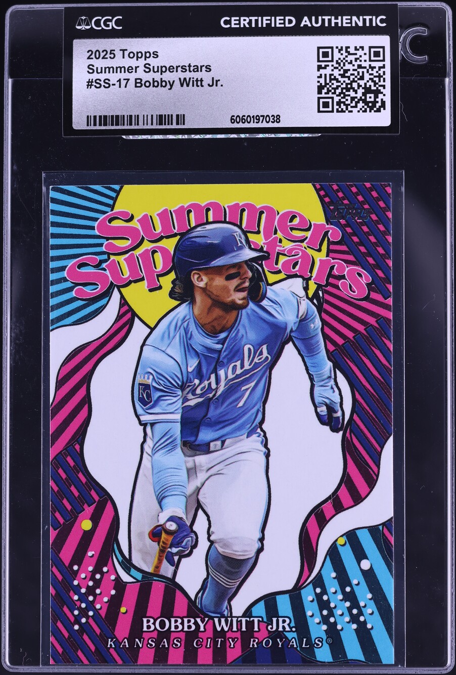 2025 Topps Summer Superstars Bobby Witt Jr. #SS-17 CGC AUTH