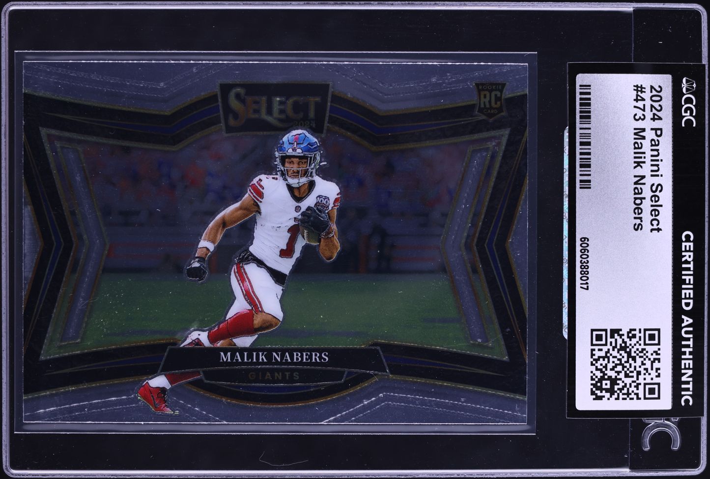 2024 Select Field Level Malik Nabers ROOKIE #473 CGC AUTH