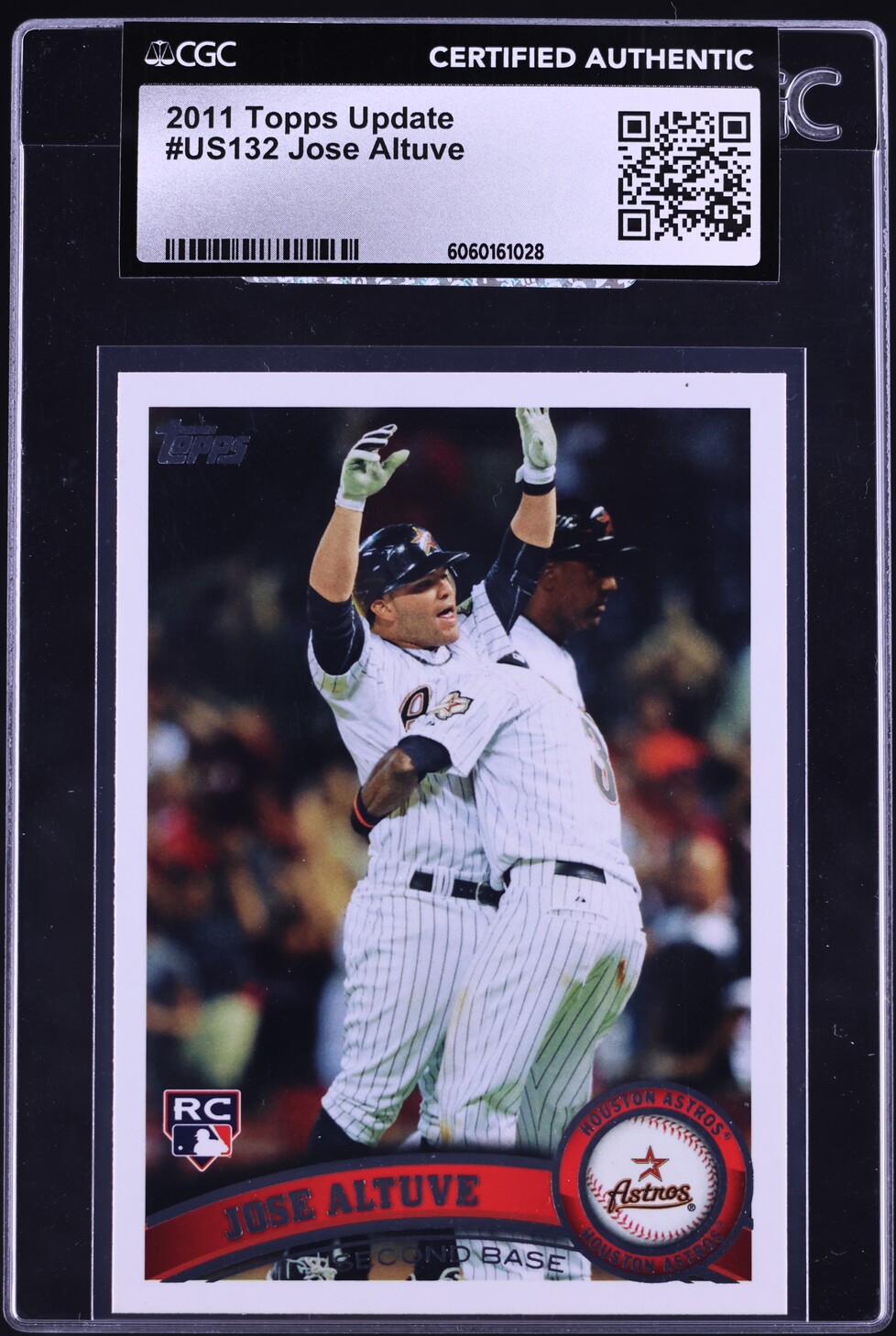 2011 Topps Update Jose Altuve ROOKIE #US132 CGC AUTH