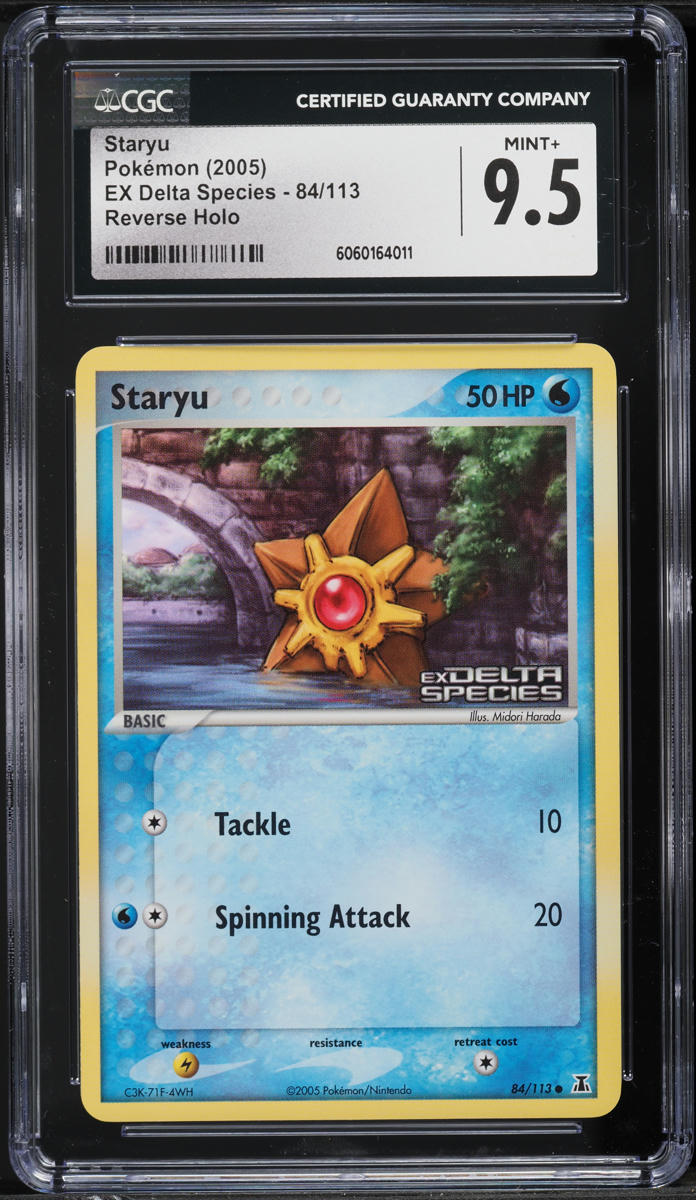 2005 Pokemon EX Delta Species Reverse Holo Staryu #84 CGC 9.5 MINT+