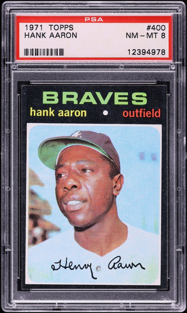 1971 Topps Hank Aaron #400 PSA 8 NM-MT