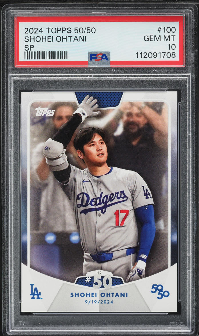 2024 Topps 50/50 Variation Shohei Ohtani SP #100 PSA 10 GEM MINT