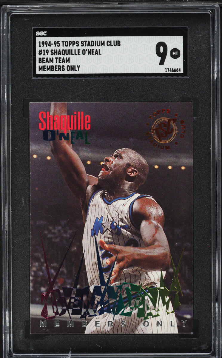 1994 Stadium Club Beam Team Members Only Shaquille O'Neal #19 SGC 9 MINT