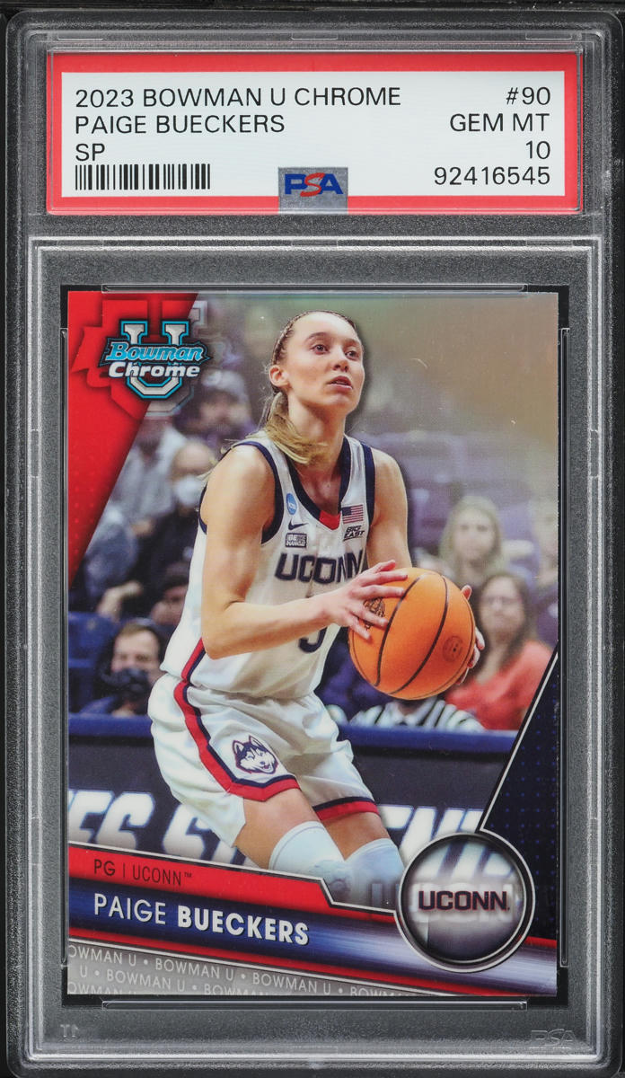 2023 Bowman Chrome University Paige Bueckers SP ROOKIE #90 PSA 10 GEM MINT