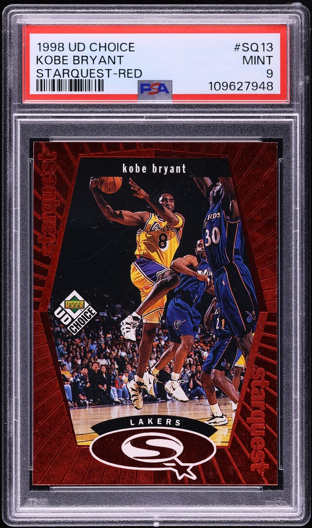 1998 Upper Deck Choice Starquest Red Kobe Bryant #SQ13 PSA 9 MINT