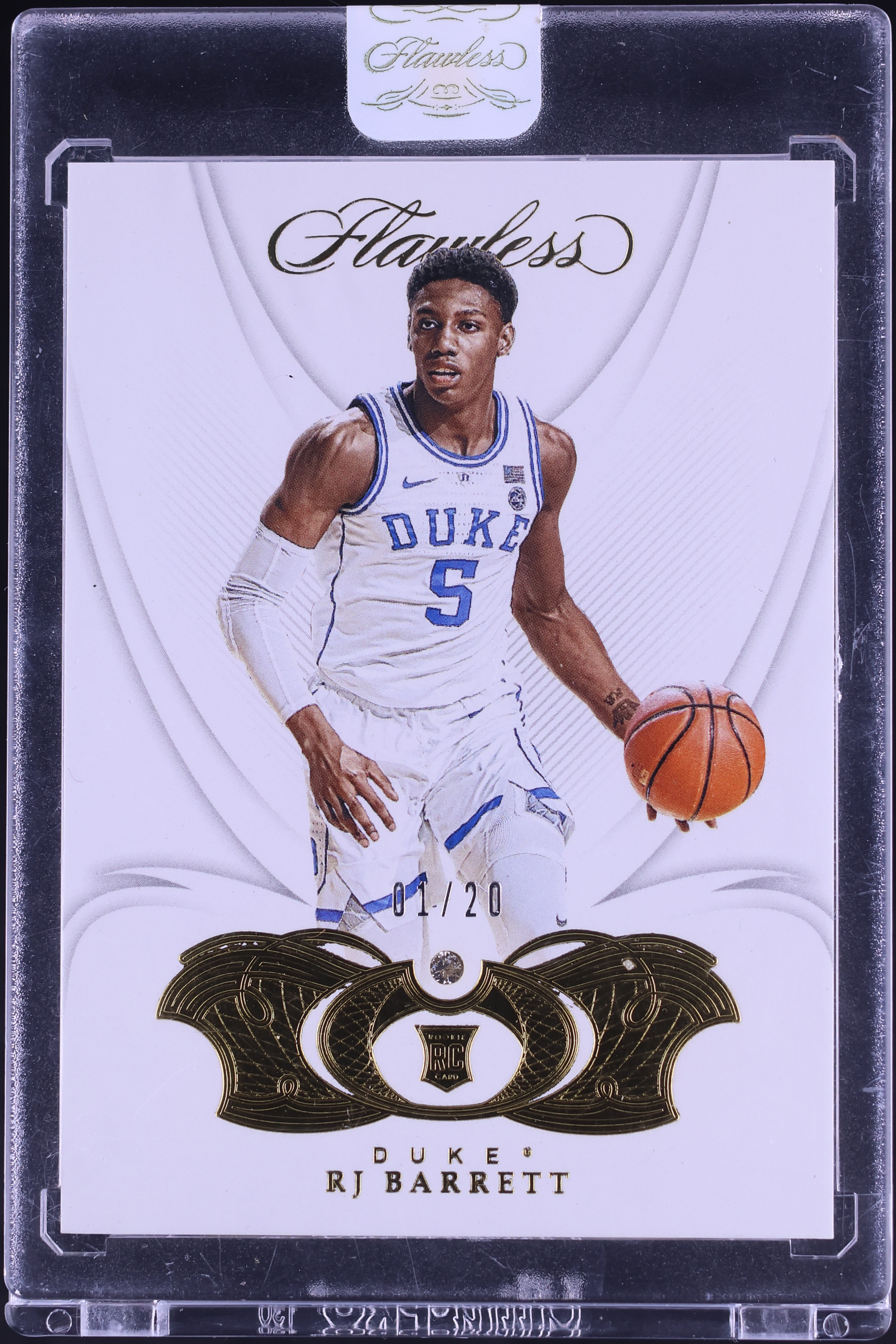 2019 Panini Flawless Collegiate Diamond Gems RJ Barrett ROOKIE 1