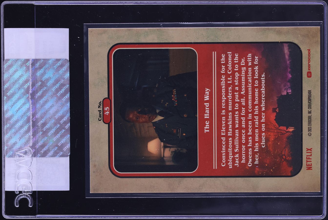 2023 Zerocool Stranger Things 4 '86 Pink The Hard Way /86 #45 CGC AUTH