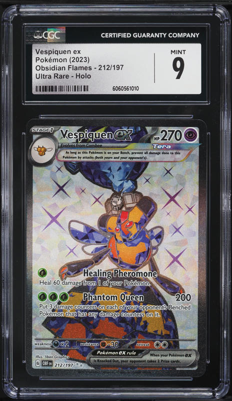 vespiquen ex pokemon card value 2023 Pokemon Obf En-Obsidian Flames 212 Vespiquen Ex Ultra Rare