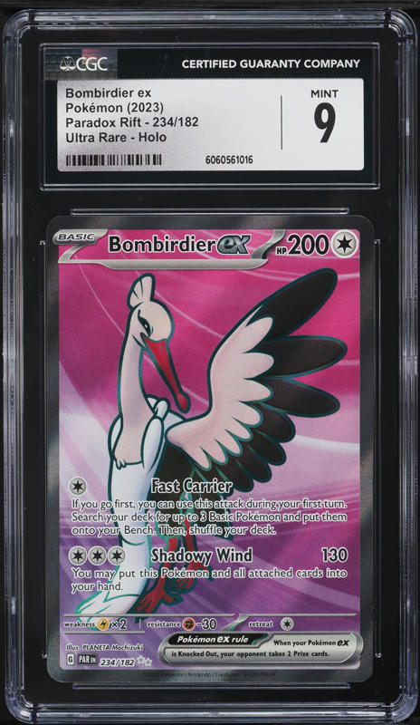 2023 Pokemon Scarlet & Violet Paradox Rift Bombirdier ex #156 CGC 9 MINT on Fanatics Collect 2023 Pokemon Scarlet & Violet Paradox Rift Bombirdier ex #156 CGC 9 MINT on Fanatics Collect