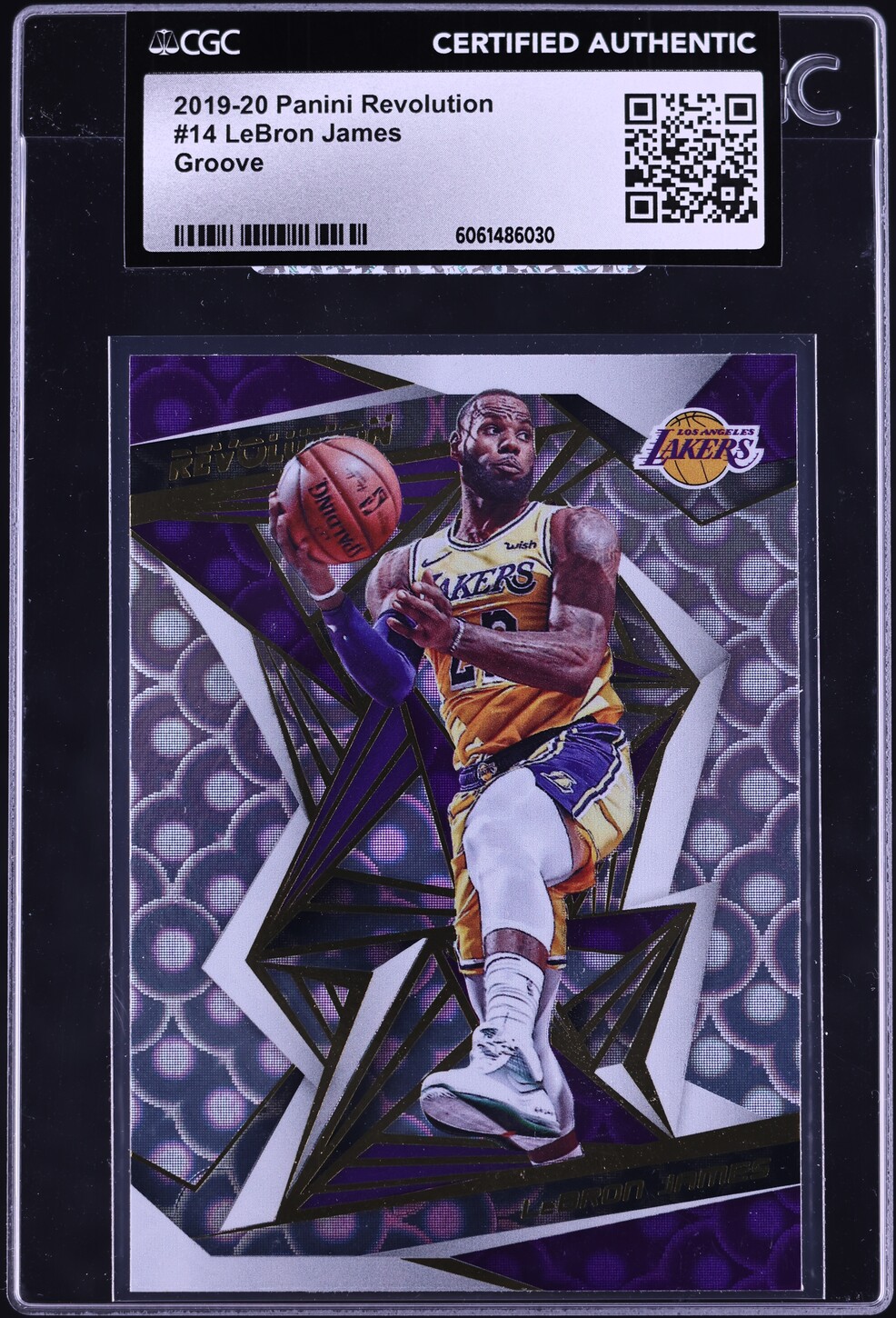 2019 Panini Revolution Groove LeBron James #14 CGC AUTH