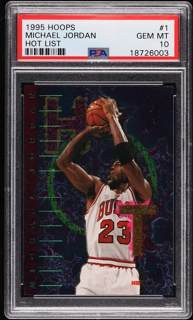 1995 Hoops Hot List Michael Jordan #1 PSA 10 GEM MINT