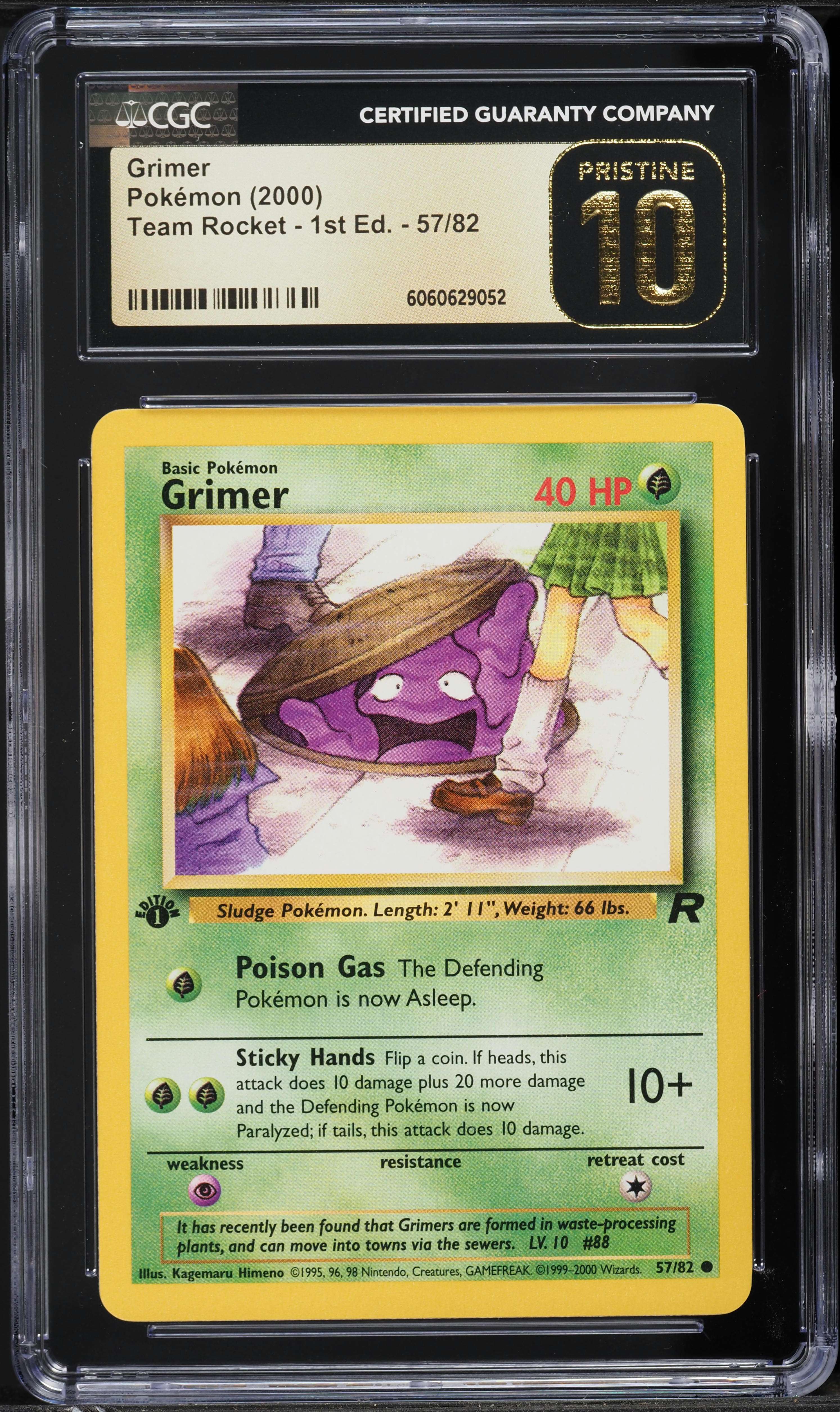 first edition grimer pokemon card 2000 Pokmon Team Rocket 1st 57/82 CGC 9 Mint Oblivion Collectibles The item available is listed in the Title 1st Edition Grimer 57/82 -