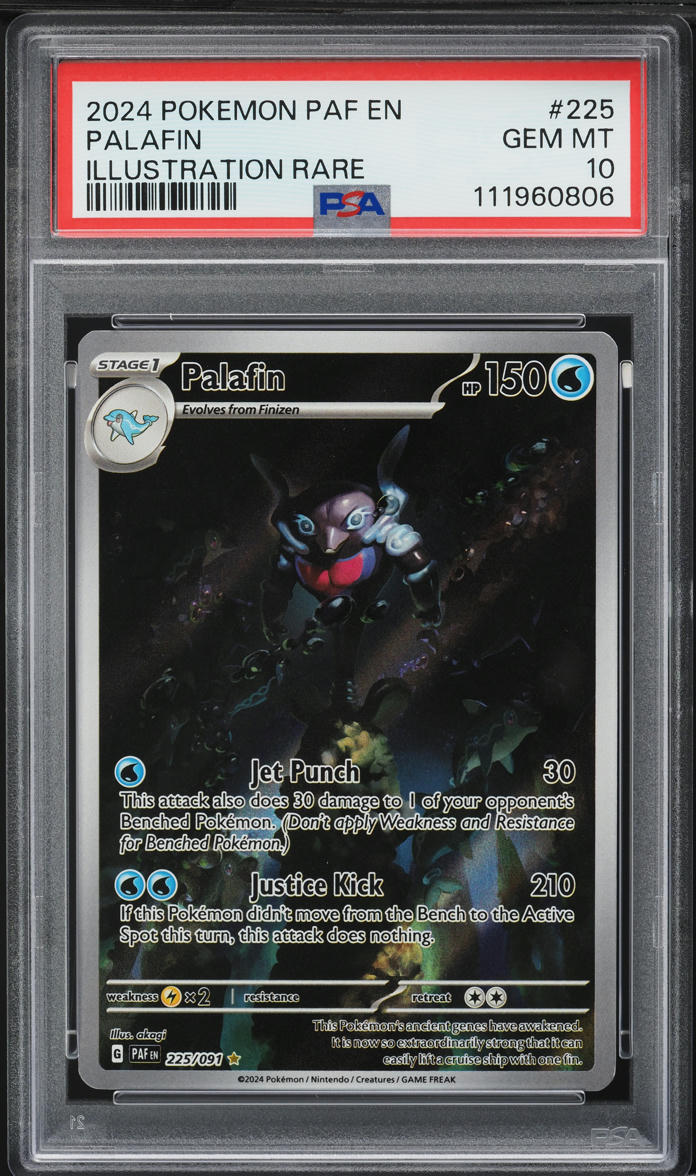 2024 Pokemon Scarlet & Violet Paldean Fates IR Palafin #225 PSA 10 GEM MINT  on Fanatics Collect