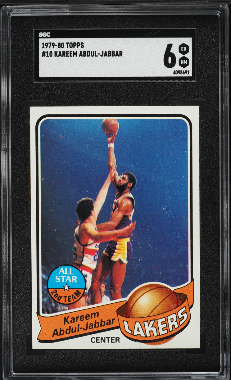 1979 Topps Basketball Kareem Abdul-Jabbar ALL-STAR #10 SGC 6 EXMT