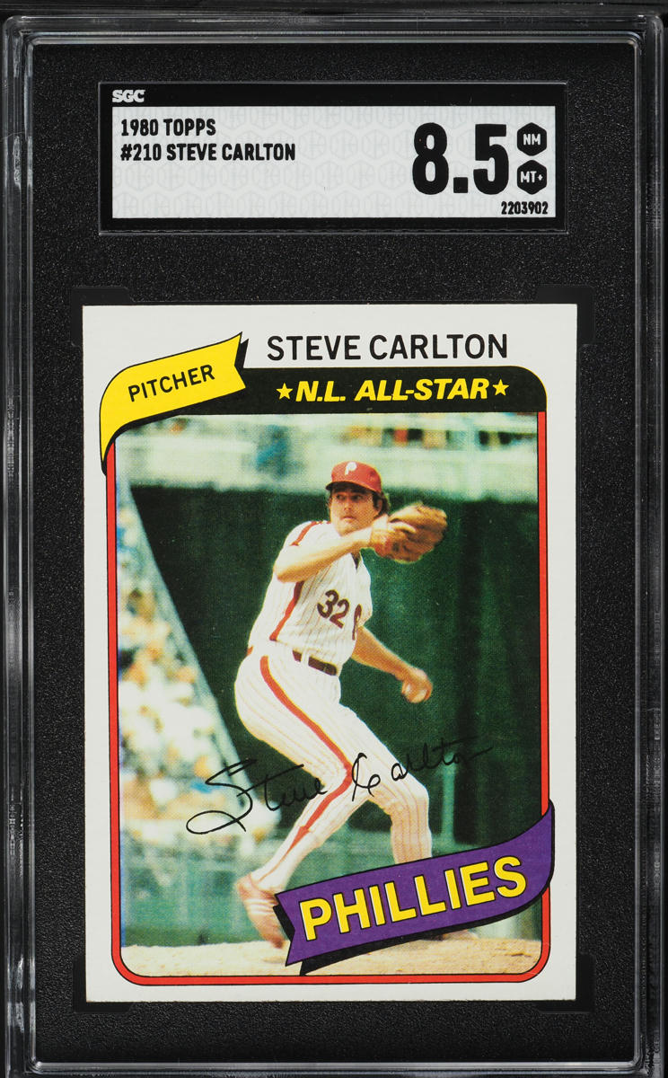 1980 Topps Steve Carlton ALL-STAR #210 SGC 8.5 NM-MT+