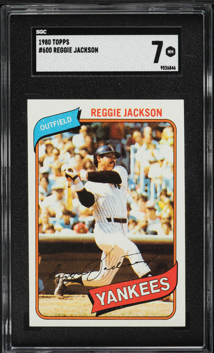 1980 Topps Reggie Jackson #600 SGC 7 NRMT