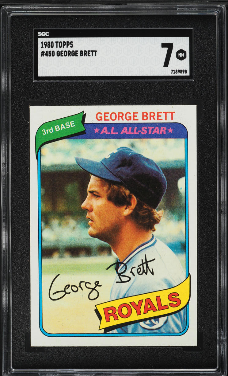 1980 Topps George Brett ALL-STAR #450 SGC 7 NRMT