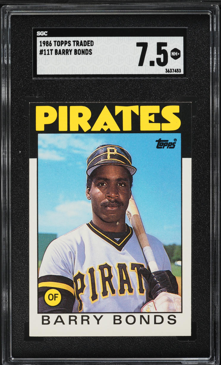 1986 Topps Traded Barry Bonds ROOKIE #11T SGC 7.5 NRMT+