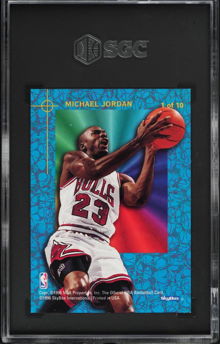 1995 Hoops Power Palette Michael Jordan #1 SGC 7 NRMT