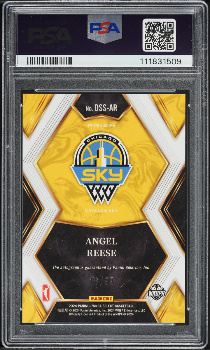 2024 Select WNBA Draft Selections Red Prizm Angel Reese RC AUTO /99 PSA 10 GEM