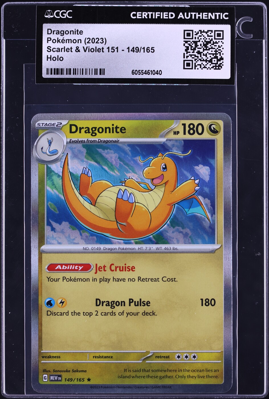 pokemon 151 dragonite card PokeArtica AI Artwork Custom Lightning Dragon Pulse (180) Discard the top 2 cards of your deck. Dragonite Holo 149/165 Japanese Pokemon