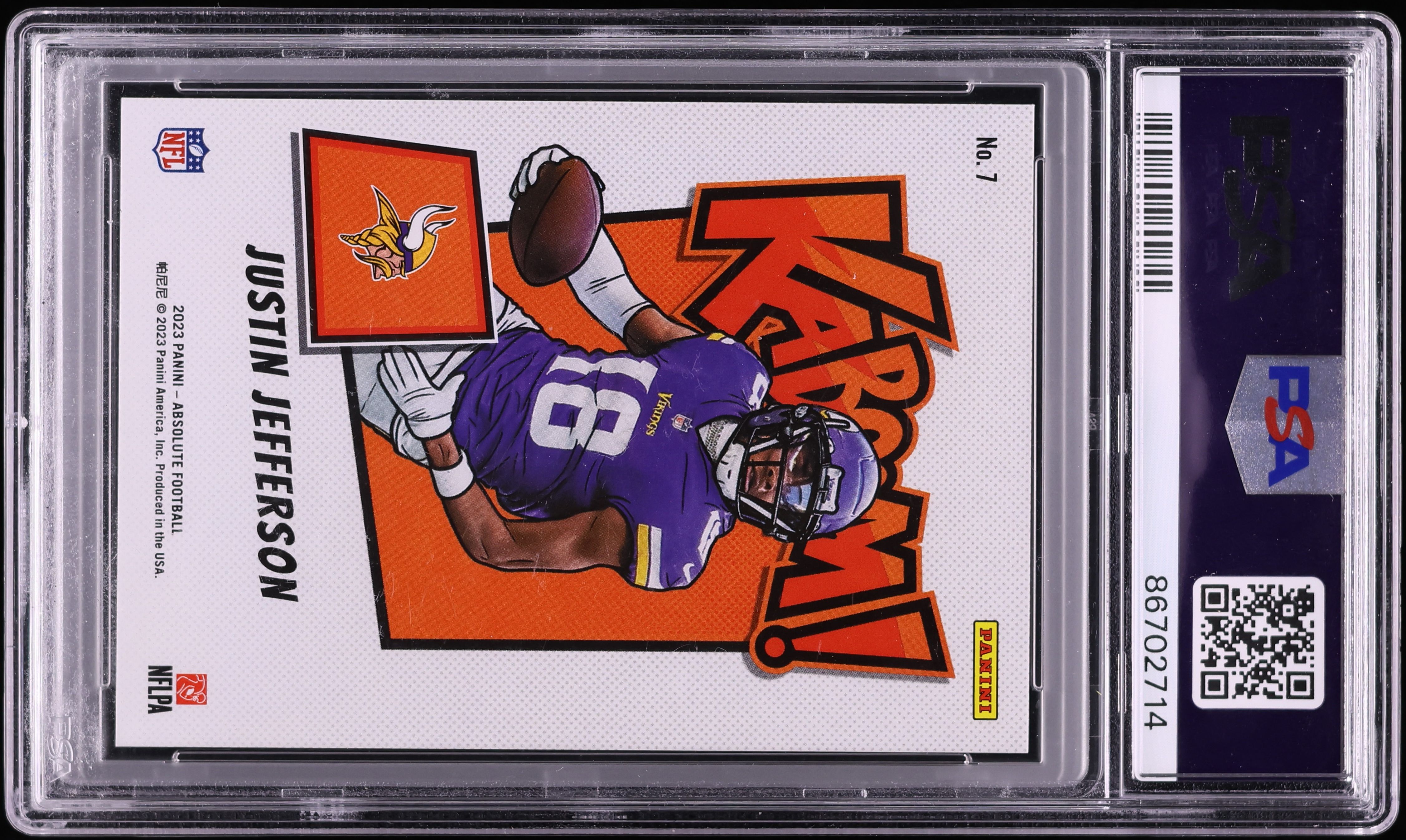 2023 Panini Absolute Kaboom Horizontal Gold Justin Jefferson /10