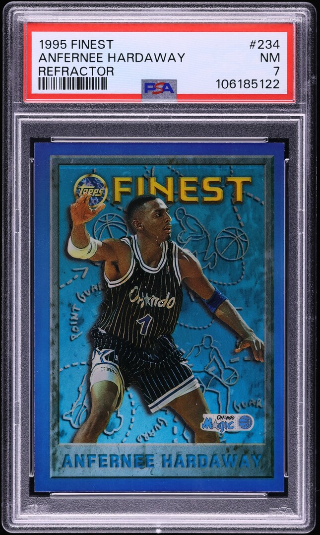 1995 Finest Refractor Anfernee Hardaway #234 PSA 7 NRMT