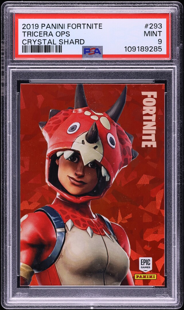 2019 Panini Fortnite Crystal Shard Tricera Ops #293 PSA 9 MINT