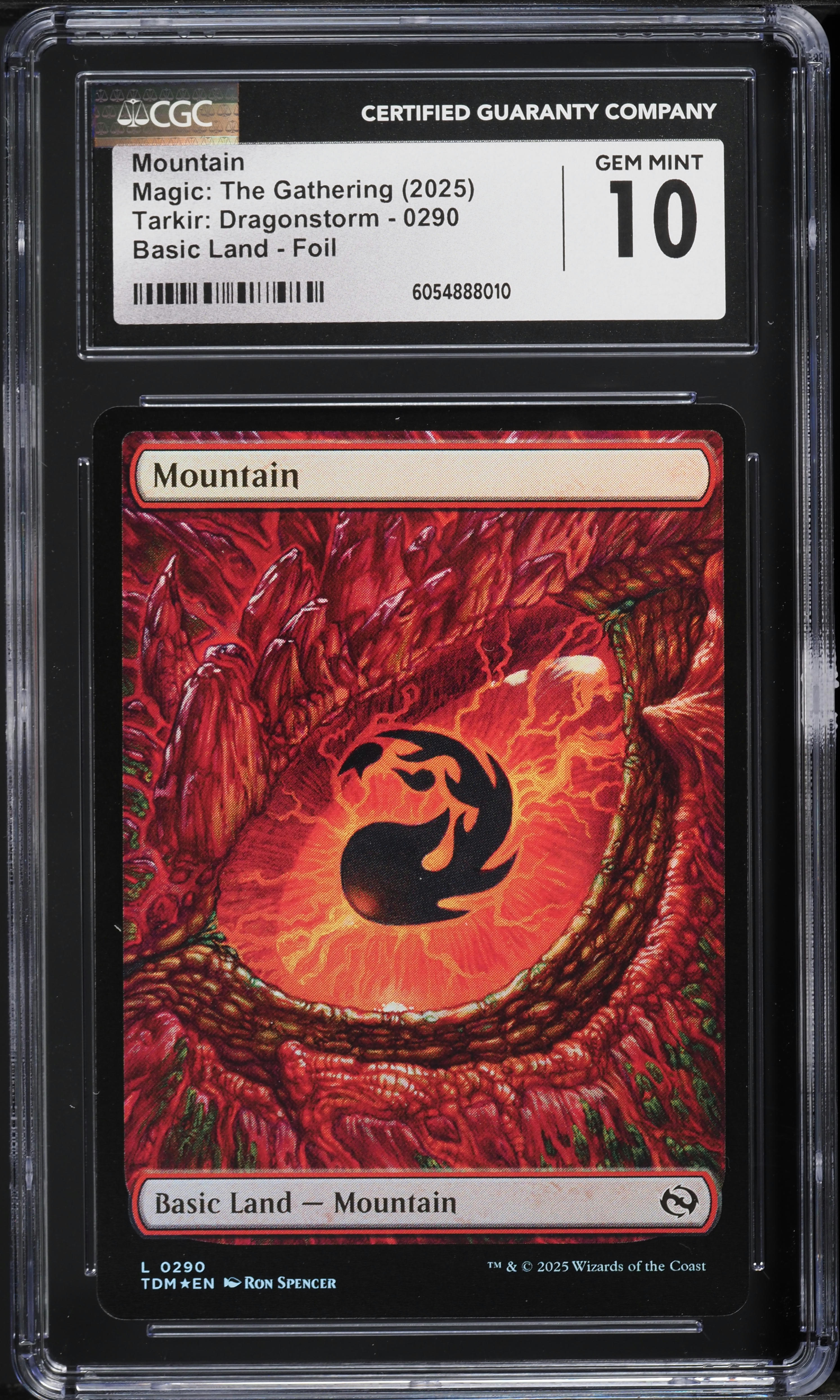 2025 Magic The Gathering MTG Tarkir: Dragonstorm Foil Mountain