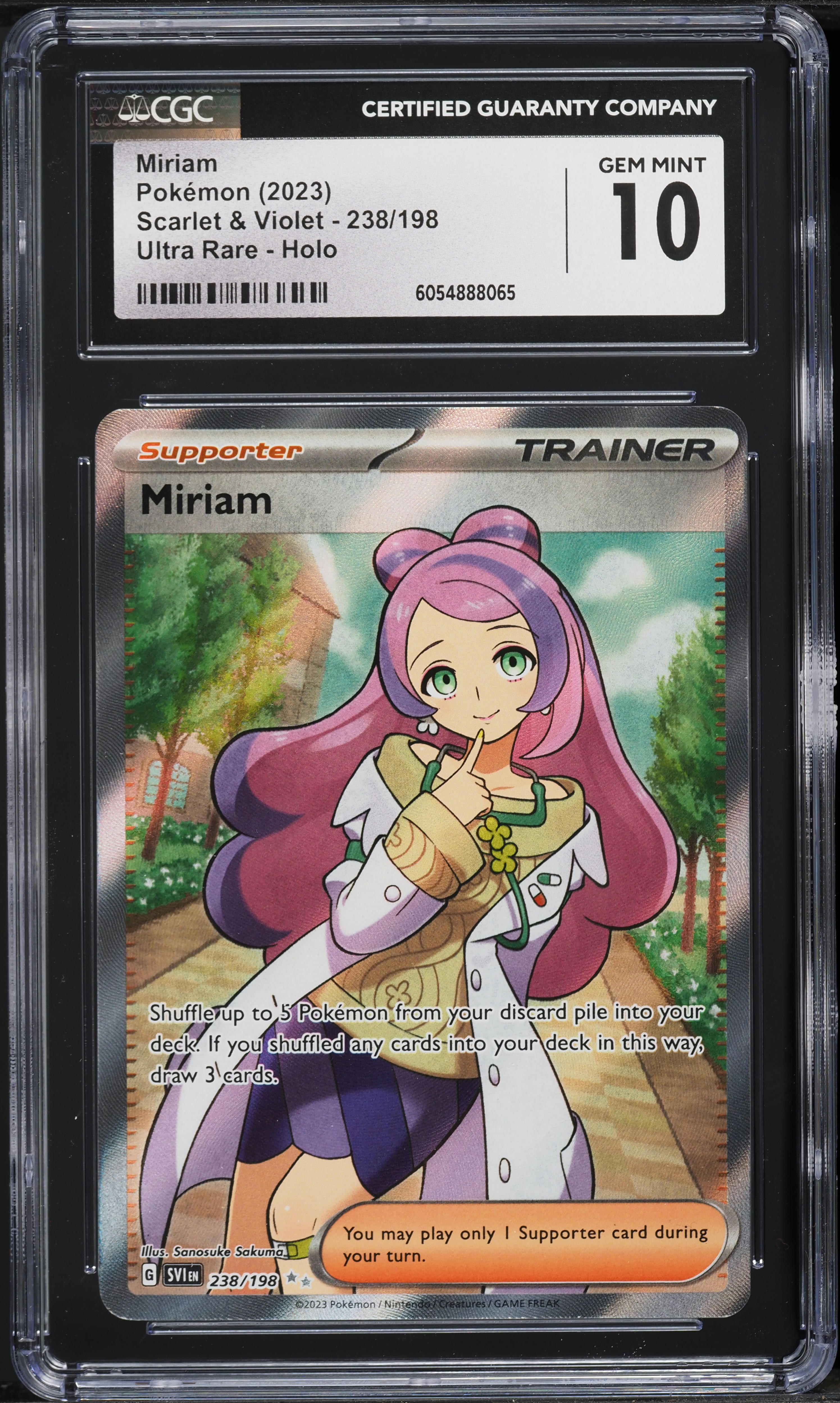 2023 Pokemon Scarlet & Violet Full Art Miriam #238 CGC 10 GEM MINT on  Fanatics Collect