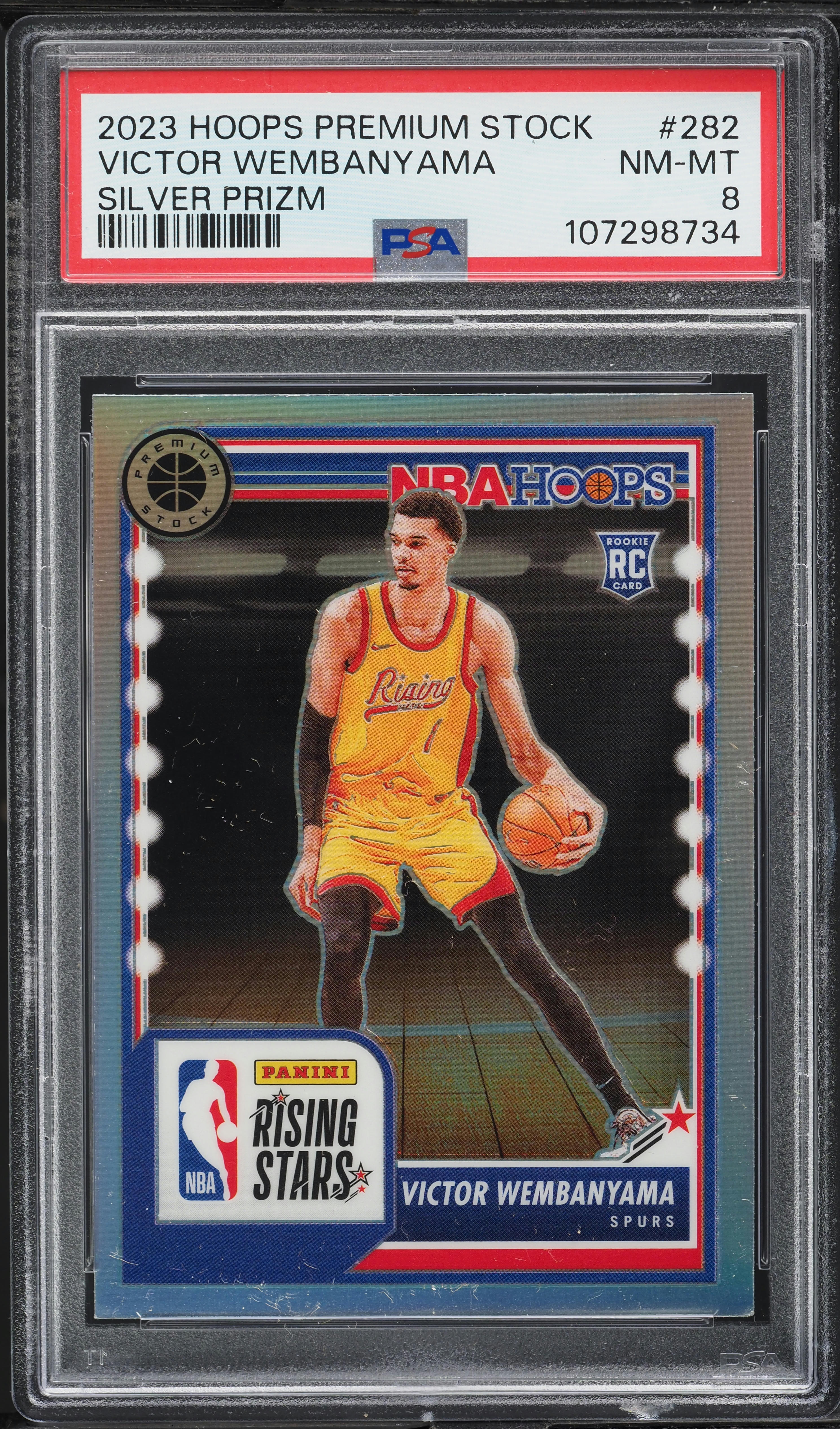 2023-24 Panini Select Mezzanine Tectonic Prizm Victor Wembanyama 