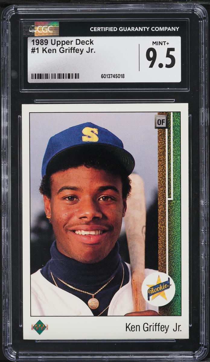 1989 Upper Deck Ken Griffey Jr. ROOKIE #1 CGC 9.5 MINT+