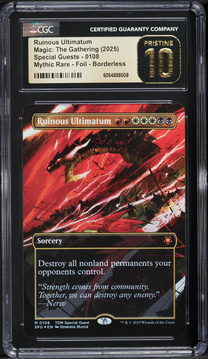 2025 MTG Special Guests Foil Borderless Ruinous Ultimatum #0108 CGC 10  PRISTINE on Fanatics Collect