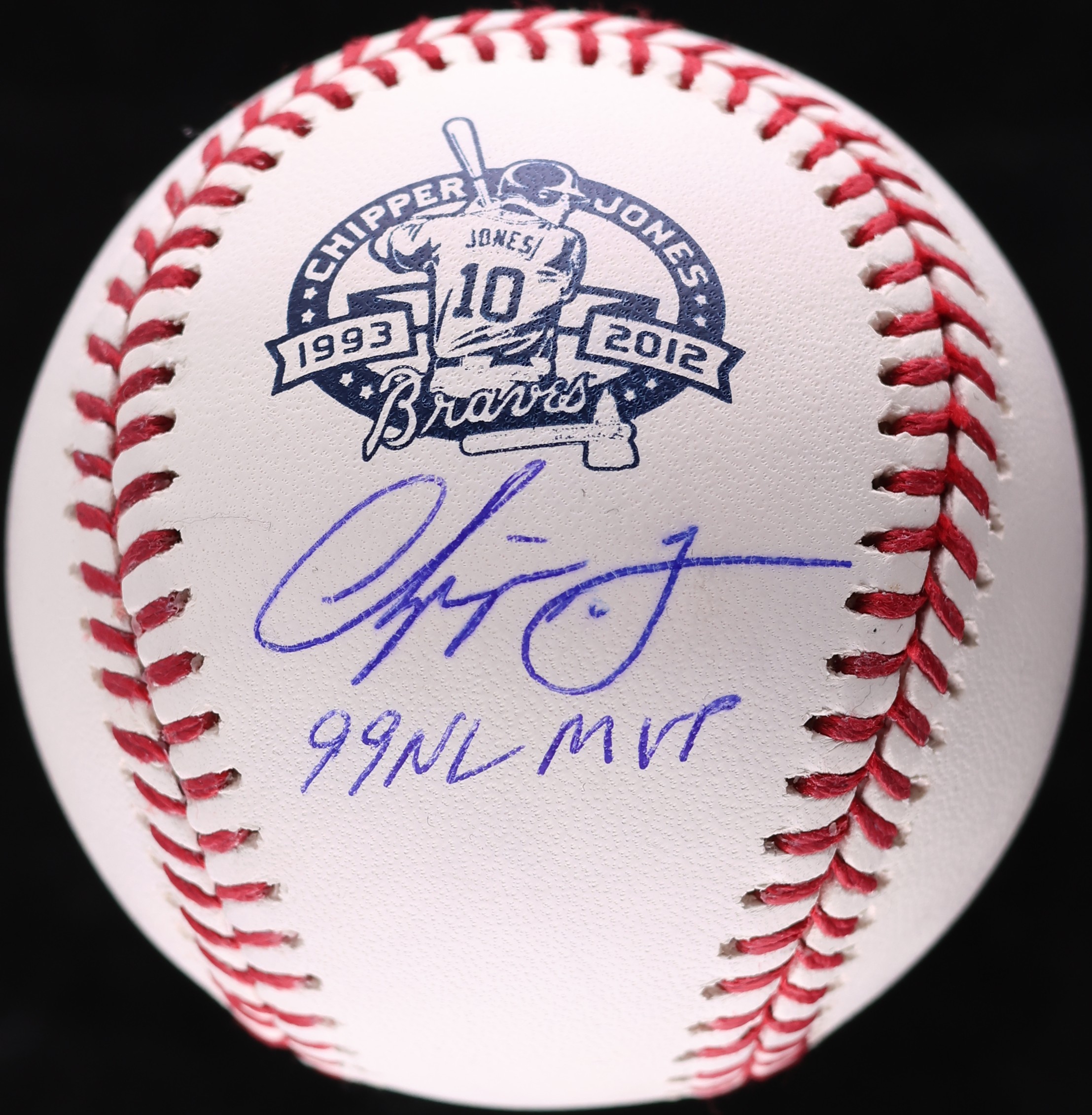 Chipper Jones Signed Autographed Baseball - Fanatics AUTH on