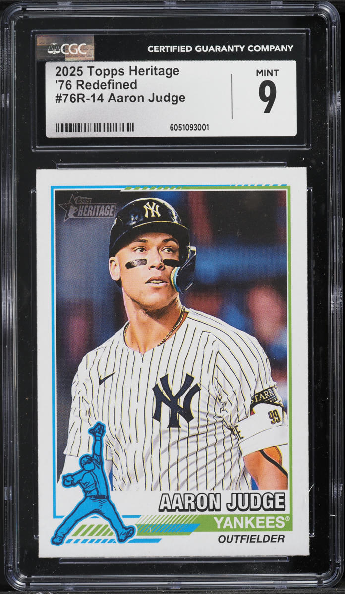 2025 Topps Heritage '76 Redefined Aaron Judge #76R-14 CGC 9 MINT