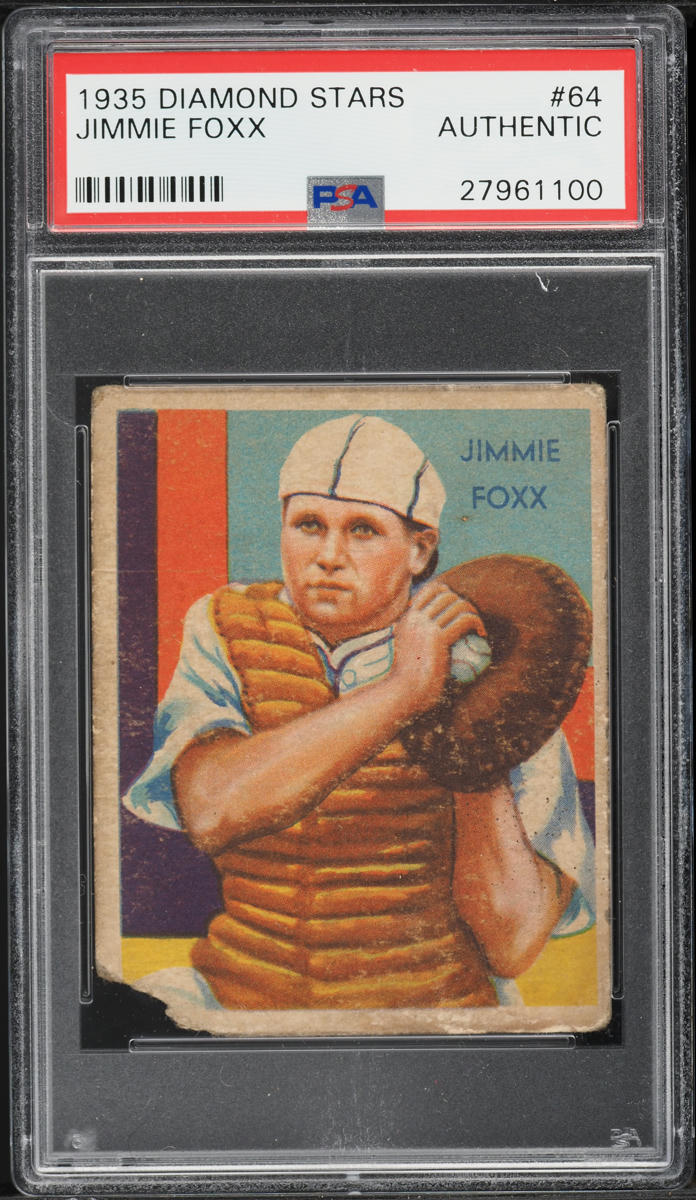 1935 Diamond Stars Jimmie Foxx #64 PSA AUTH