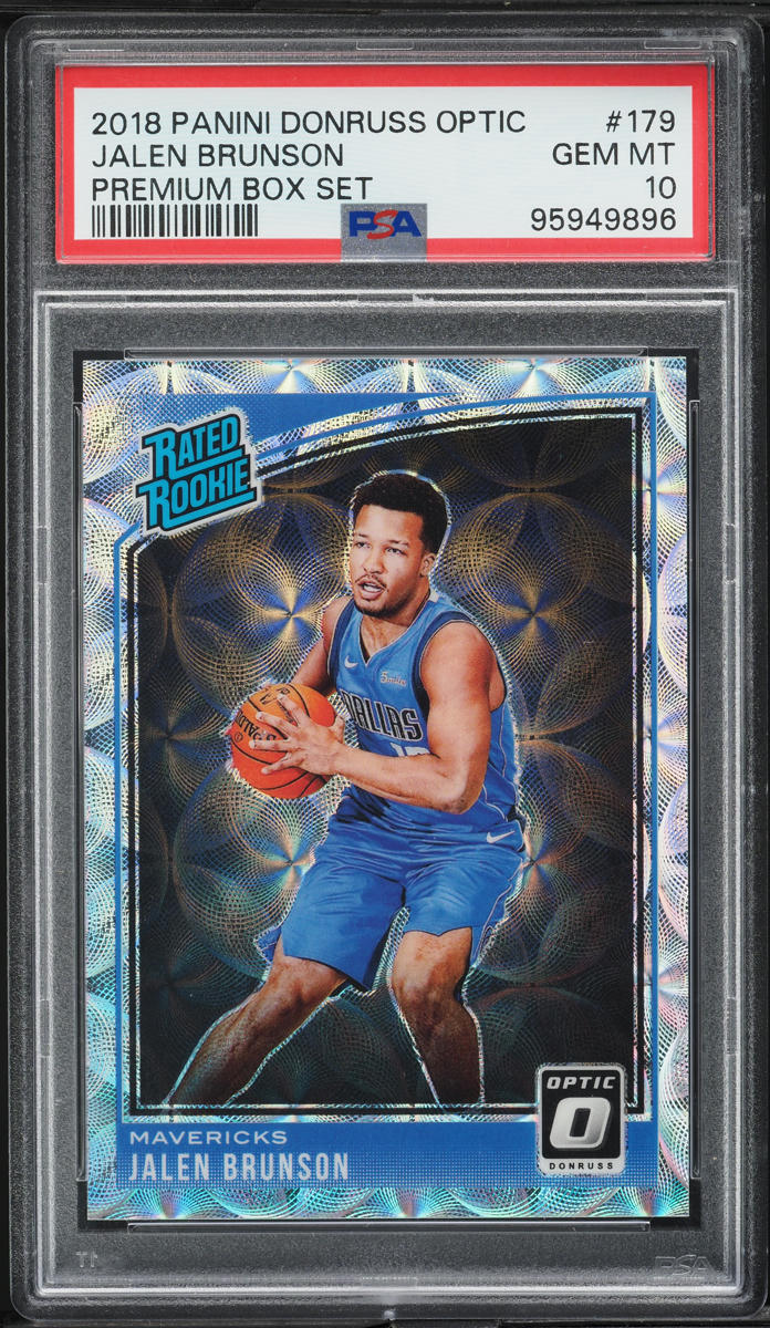 2018 Donruss Optic Premium Box Set Jalen Brunson ROOKIE /249 PSA 10 GEM MINT