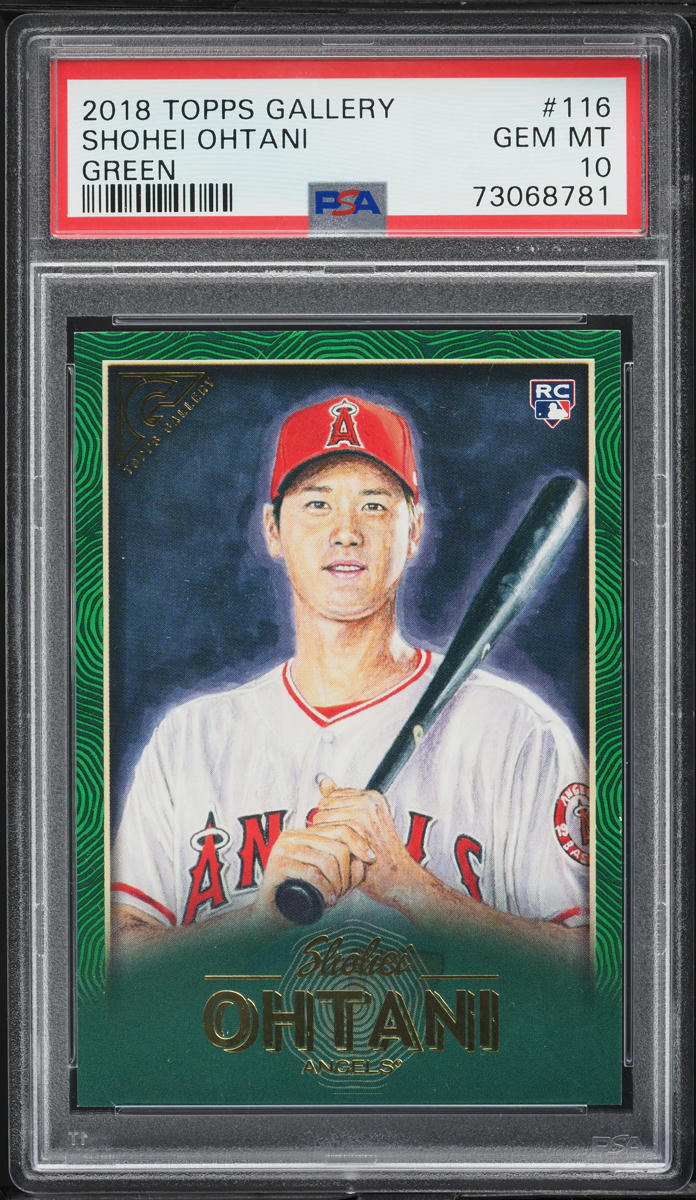 2018 Topps Gallery Green Shohei Ohtani ROOKIE /99 #116 PSA 10 GEM 