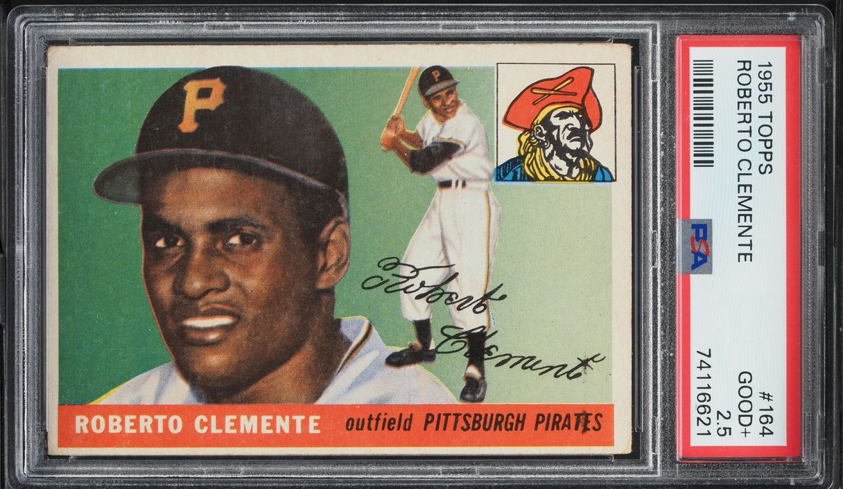 1955 Topps Roberto Clemente ROOKIE #164 PSA 2.5 GD+
