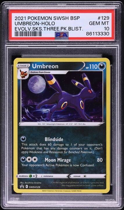 first umbreon pokemon card 2023 Scarlet & Violet Promos Japanese Yu Nagaba x #067 CGC Authenticated Pristine 10 do 10 damage to it Most Valuable Umbreon Cards