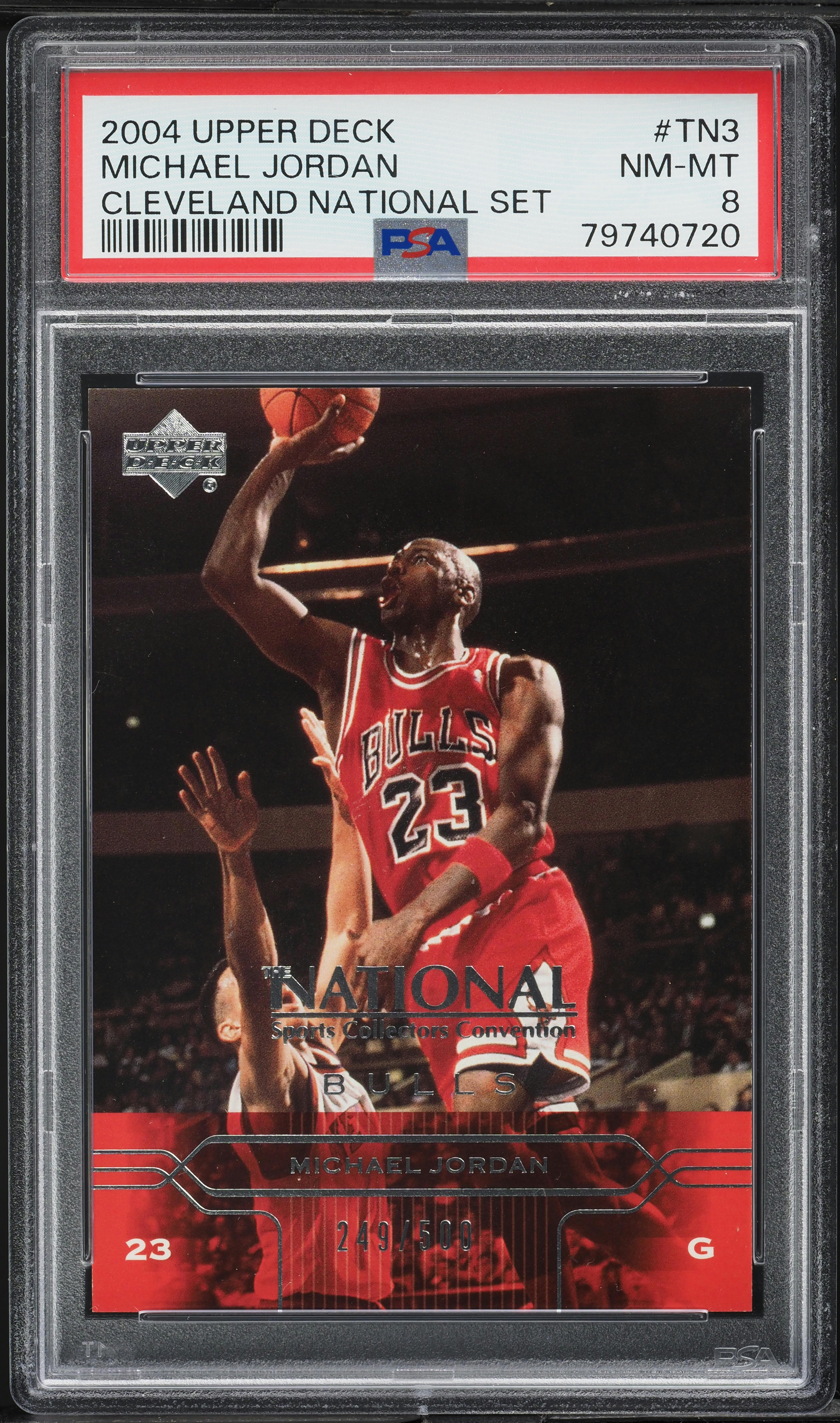 2004 Upper Deck Cleveland National Set Michael Jordan #TN3 PSA 8