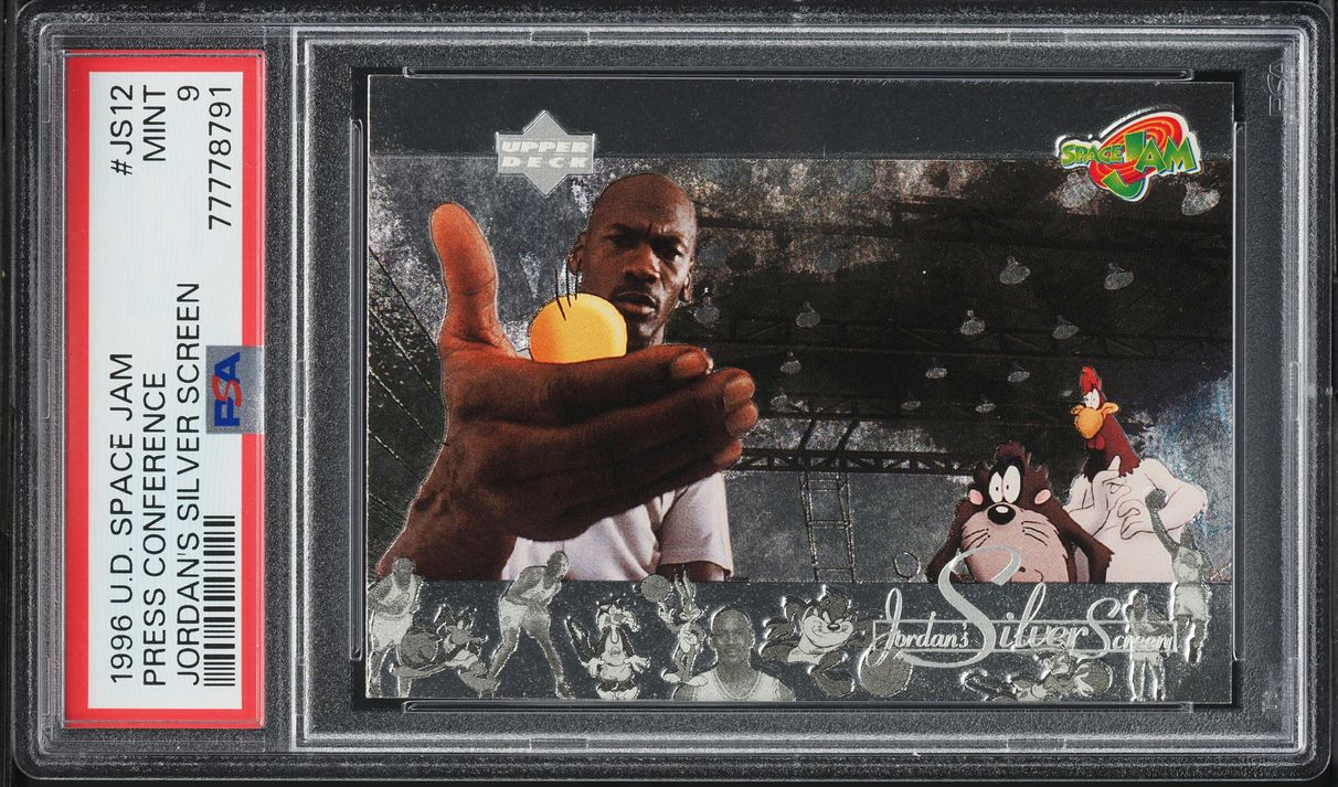 1996 Upper Deck Space Jam Michael Jordan's Silver Screen Press