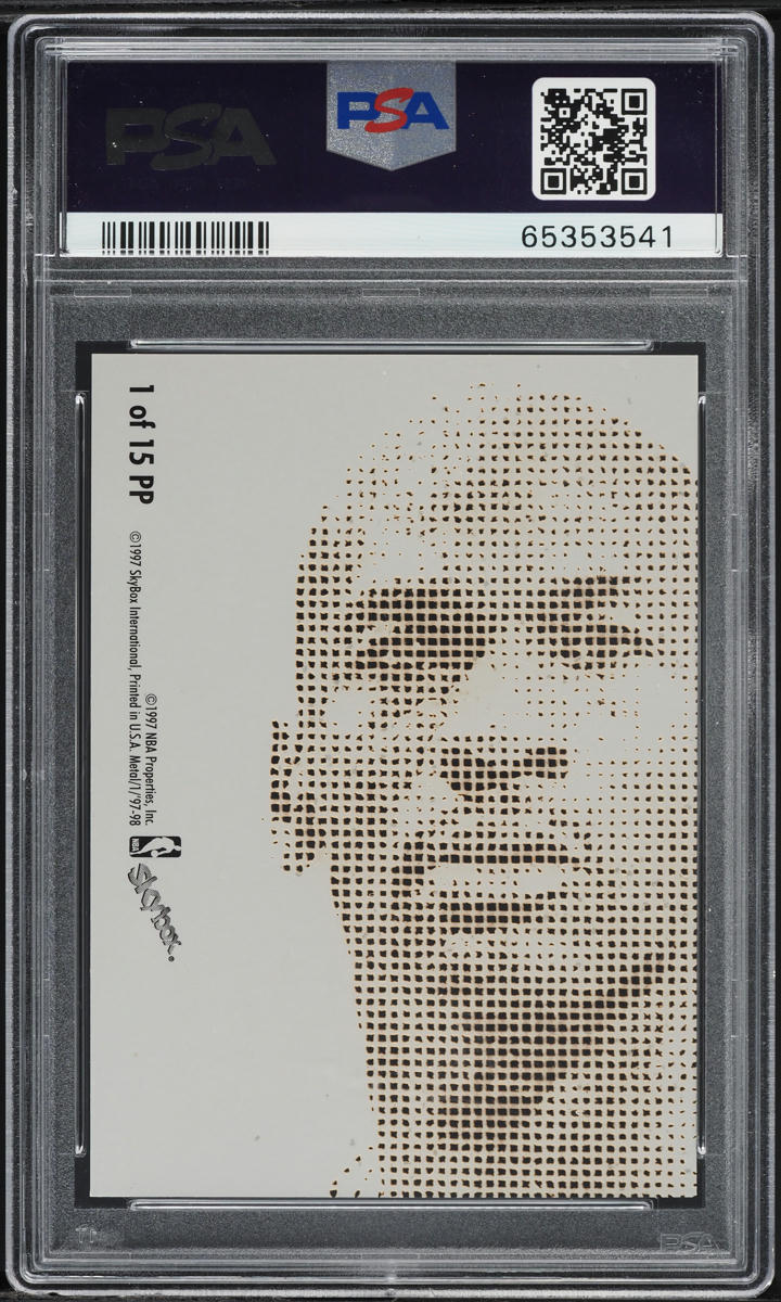 1997 Metal Universe Platinum Portraits Michael Jordan #1 PSA 8 NM-MT